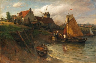 Sommer an der holländischen Küste von Gustav Schönleber